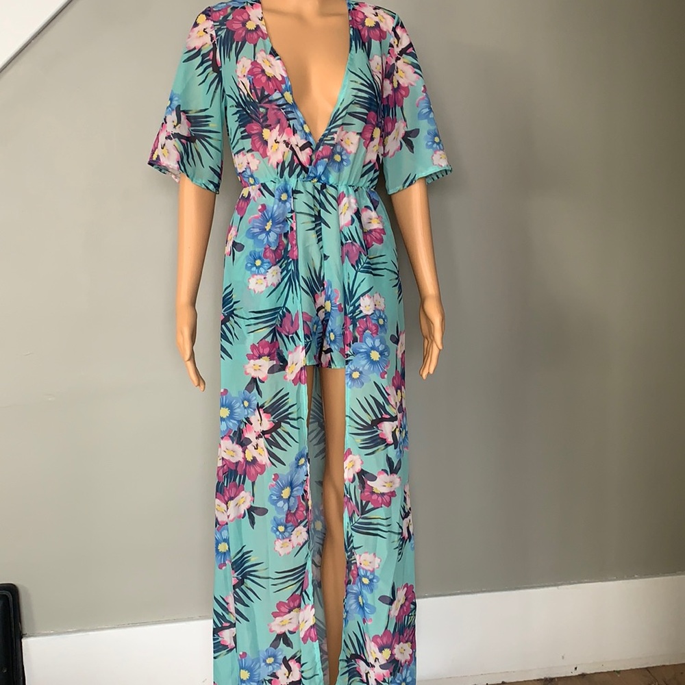 Romper with train